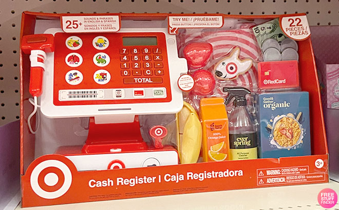 Target Cash Register Accessories Set on a Shelf