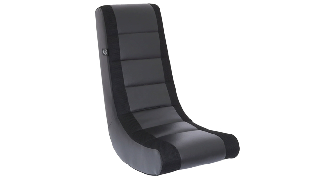 The Crew Furniture Classic Video Rocker Floor Gaming Chair Black Color