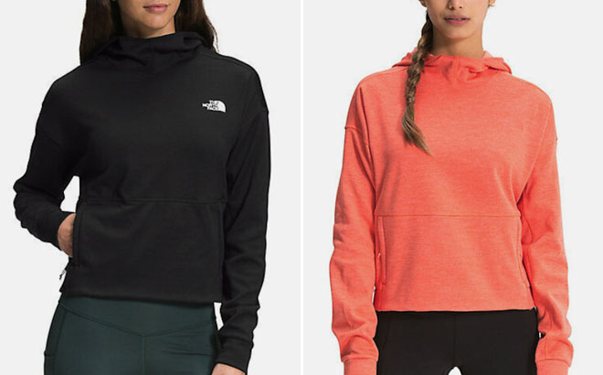 The North Face Ladies Canyonland Pullover Crop Hoody Jacket Coat
