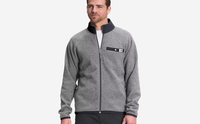 The North Face Mens Gordon Lyons Full Zip Lightweight Sweater Fleece Jacket