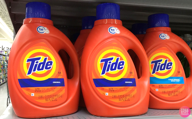 Tide Original 64 Loads Laundry Detergent on a Shelf