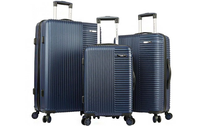 Travelers Club Basette 3 Piece Hardside Luggage Set
