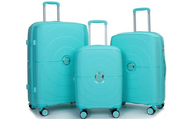 Travelhouse Luggage 3 Piece Set Hardside Hardshell Lightweight Expandable Suitcase