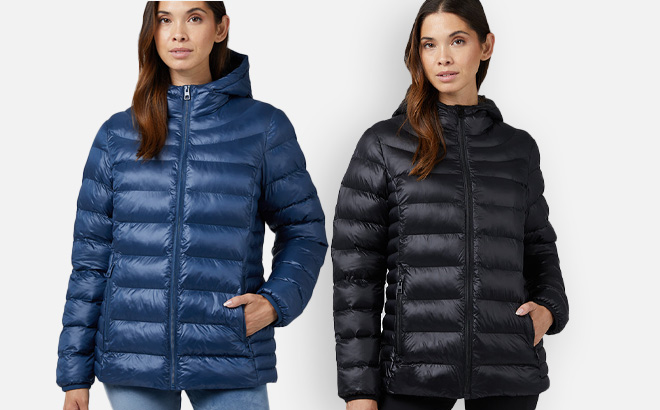 Two 32 Degrees Womens Jackets in Blue and Black