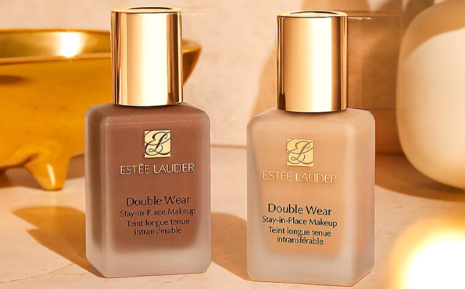 Two Bottles of Estee Lauder Double Wear Stay In Place Makeup Foundation