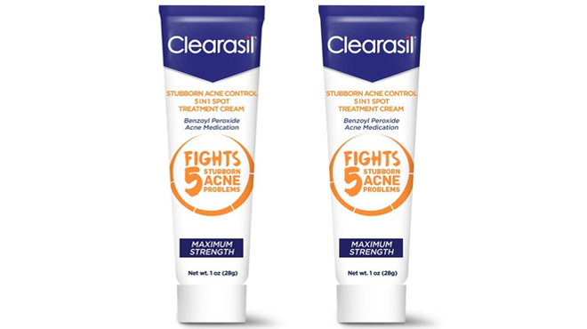 Two Clearasil Acne Control Treatment Cream Tubes