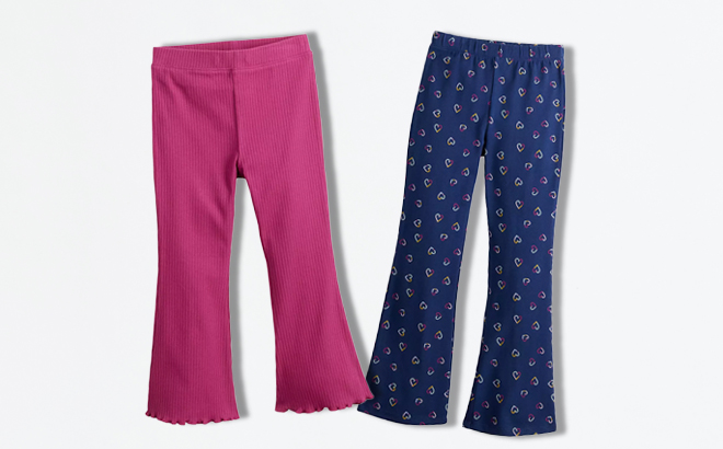 Two Colors of Jumping Beans Baby Toddler Girl Flare Pants