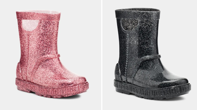 Two Colors of UGG Toddlers Drizlita Glitter Boots