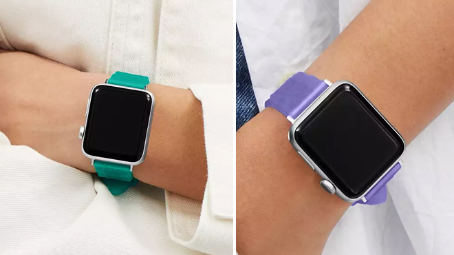 Two Different Colors of Apple Jelly Watch Straps
