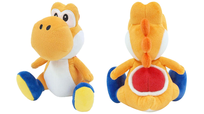 Two Images of Super Mario Yoshi Plush