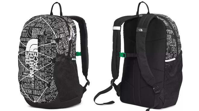 Two Images of The North Face Youth Court Jester Backpack