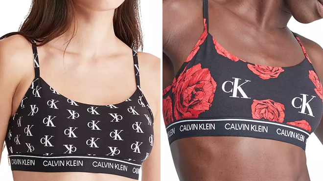 Two People Wearing Calvin Klein Bralettes