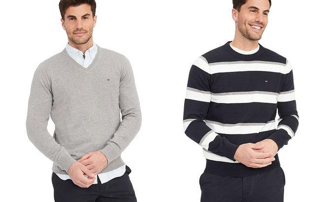 Two Tommy Hilfiger Mens Sweaters