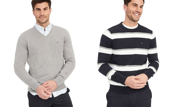 Two Tommy Hilfiger Mens Sweaters