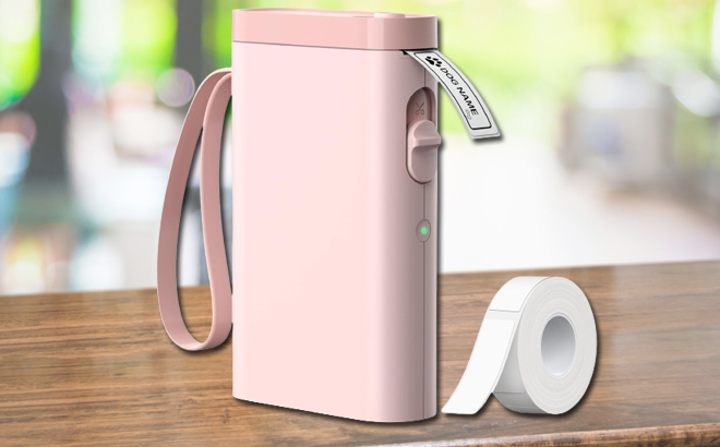 Typonos Bluetooth Portable Label Maker on The Counter