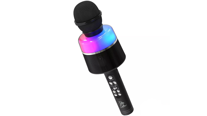 Tzumi Pop Solo Bling Bluetooth Karaoke Microphone Black Color
