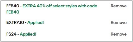 UA Promo Codes Checkout Screenshot 1