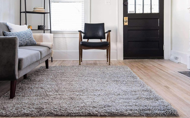 Unique Loom Solid Shag Collection Area Rug