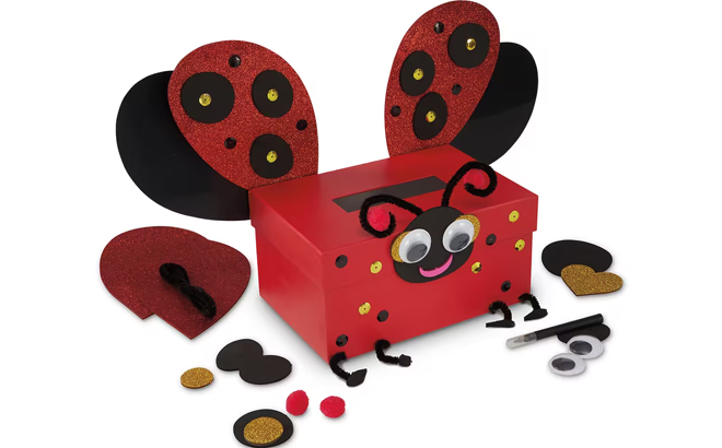 Valentines Day Ladybug Mailbox Decoration Kit