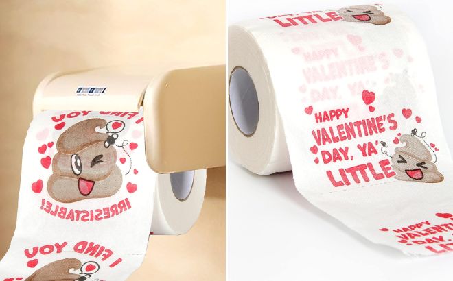 Valentines Day Novelty Toilet Paper