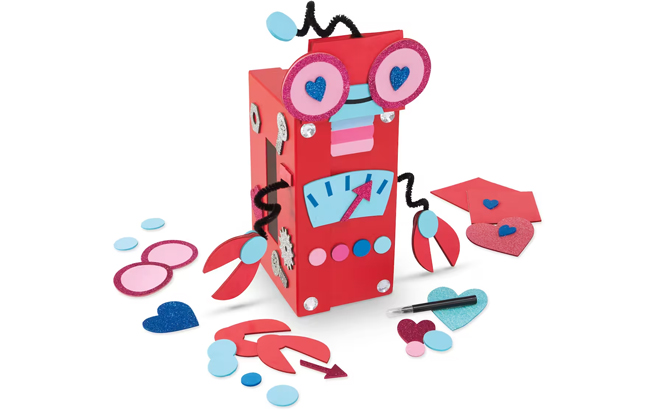 Valentines Day Robot Mailbox Decoration Kit