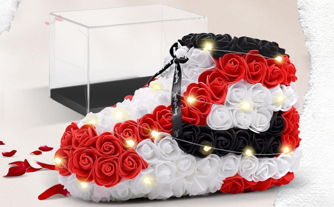 Valentines Day Rose Shoe Gift Set