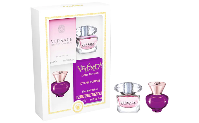Versace Mini Dylan Purple Bright Crystal Perfume Set Versace Mini Dylan Purple Bright Crystal Perfume Set