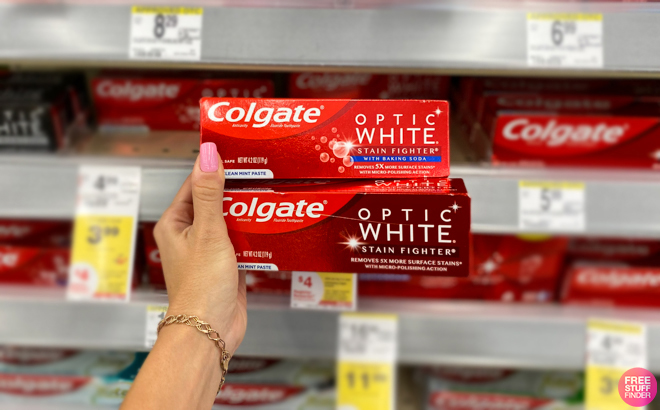 Walgreens Colgate Optic White Stain Fighter Toothpaste