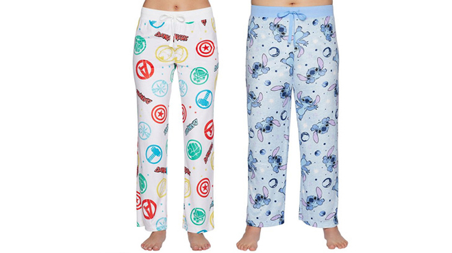 Womens Marvel and Lillo Stitch Pajama Pants