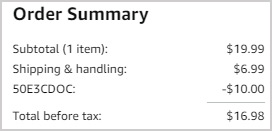 Wooden Geoboard Order Summary