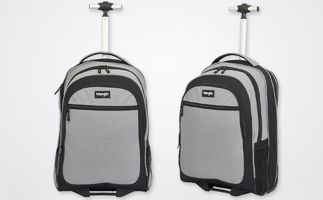 Wrangler Dobson Collection 19 Inch Rolling Backpack Wrangler Dobson Collection 19 Inch Rolling Backpack