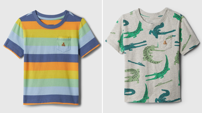 babyGAP Mix and Match Stripe T Shirt and babyGAP Mix and Match T Shirt
