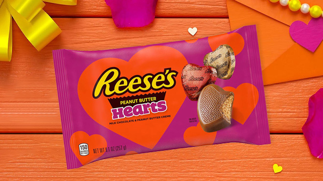 eeses Peanut Butter Creme Hearts Candy Bag