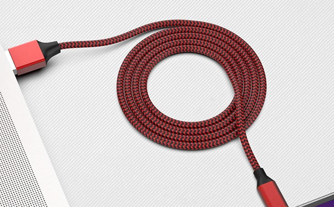 iPhone Lightning Cable in Red Color