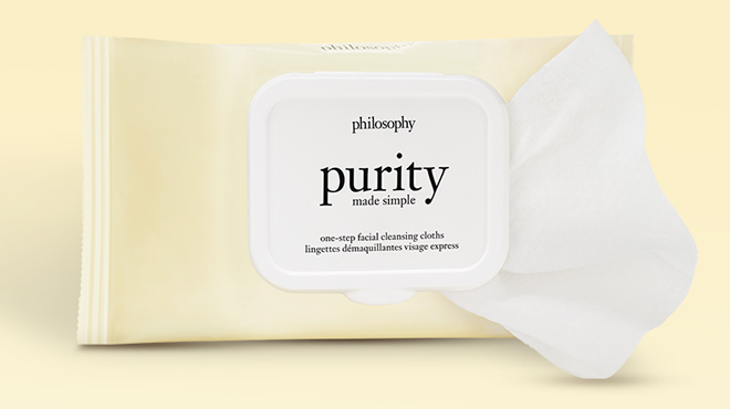 philosophy purity made simple one step facial cleansing cloths