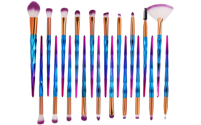 20 Piece Makeup Brushes Set