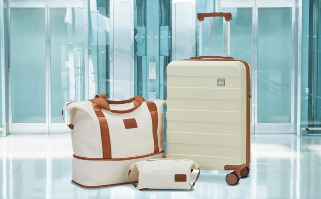 3 Piece Carry On Luggage Set