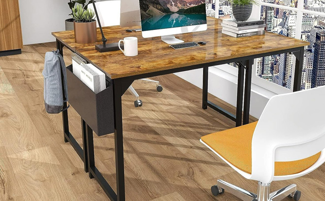 32 Inch Computer Desk with Storage Bag and Headphone Hook 32 Inch Computer Desk with Storage Bag and Headphone Hook