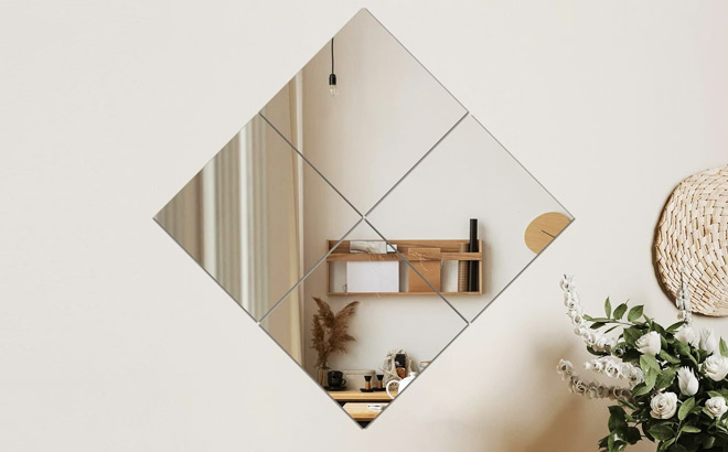 4 Piece Full Length Mirror Tiles