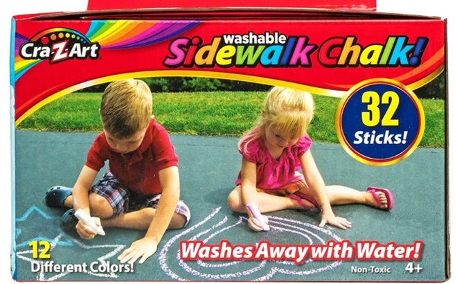 A Box of Cra Z Art 32 Piece Washable Chalk A Box of Cra Z Art 32 Piece Washable Chalk