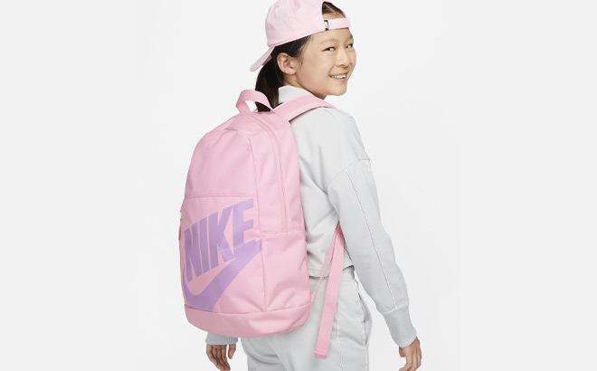 A Kid is Wearing Nike Elemental Kids Backpack