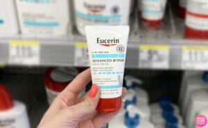 A Person Holding Eucerin Advanced Repair Hand Cream
