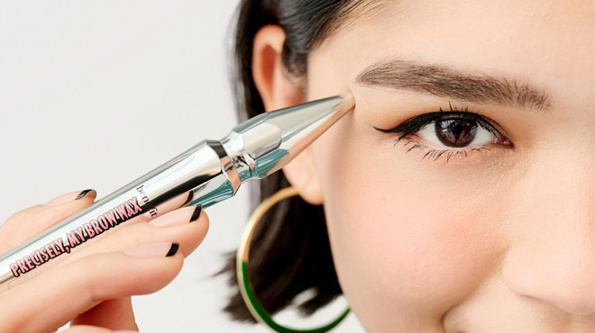A Person Using Benefit Cosmetics Precisely My Brow Wax