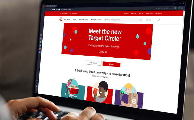 A Person Using a Laptop That is Showing Targets Meet New Circle Announcement