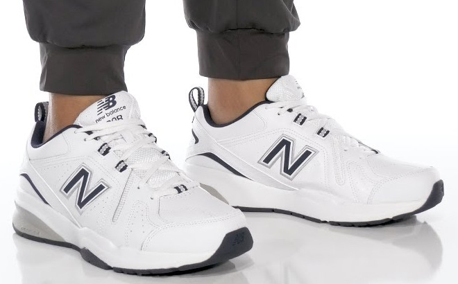 A Person Wearing New Balance 608 V5 Training Shoes