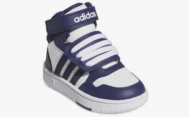 A photo of Adidas Hoops 3 Mid Basketball Kids Shoes