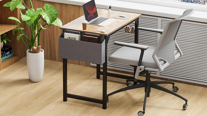 A photo of Antonia 32 Inch Computer Desk and chair