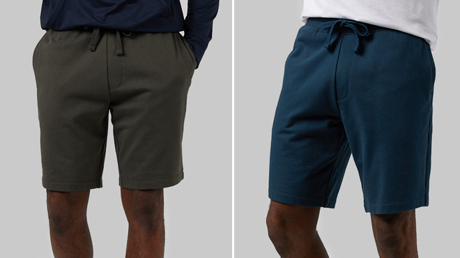 A photo showing two 32 Degrees Mens Comfort Tech Shorts