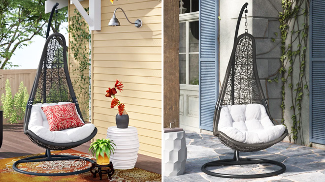 Abate Rattan Outdoor Patio Swing Chair