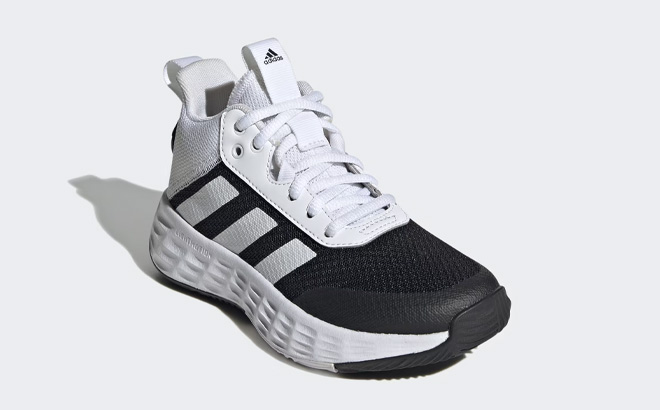 Adidas Kids Ownthegame Basketball Shoe in Core Black and Cloud White Color